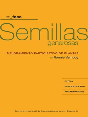cover image of Semillas generosas